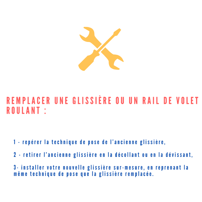 remplacer glissiere volet roulant